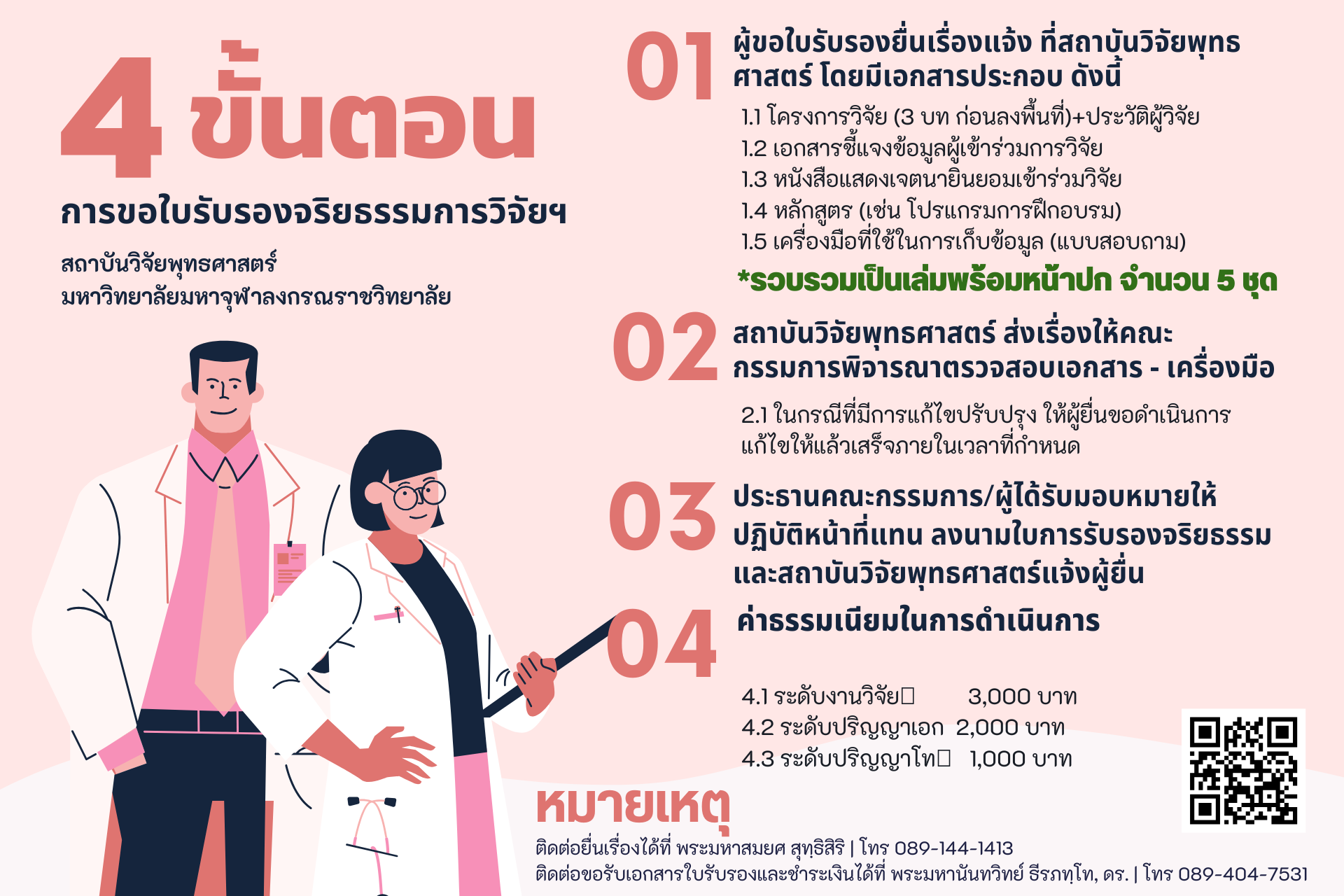 4 ขั้นตอนการขอรับรองจริยธรรม (ภาษาไทย)